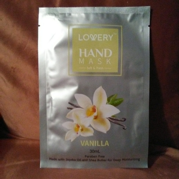 Vanilla Scent Softening Hand Mask Jojoba Oil Vitamin E Shea Butter Hyaluronic - Picture 2 of 4